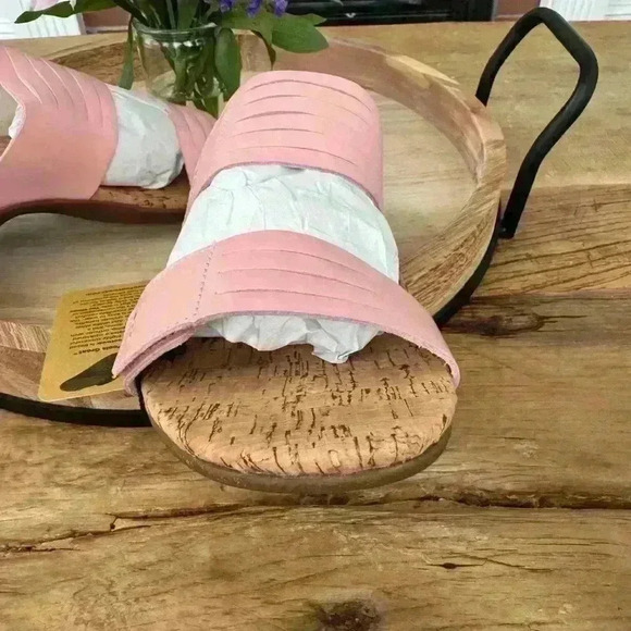 Waco Orthotic Leather Layla Slide~Coral~NEW BOX & BAG!~9.5 - Picture 4 of 12